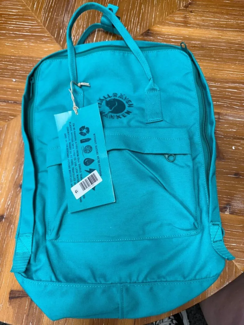 Fjällräven Kånken Classic Backpack Turquoise Water-Resistant Lightweight Durable - Picture 3 of 10